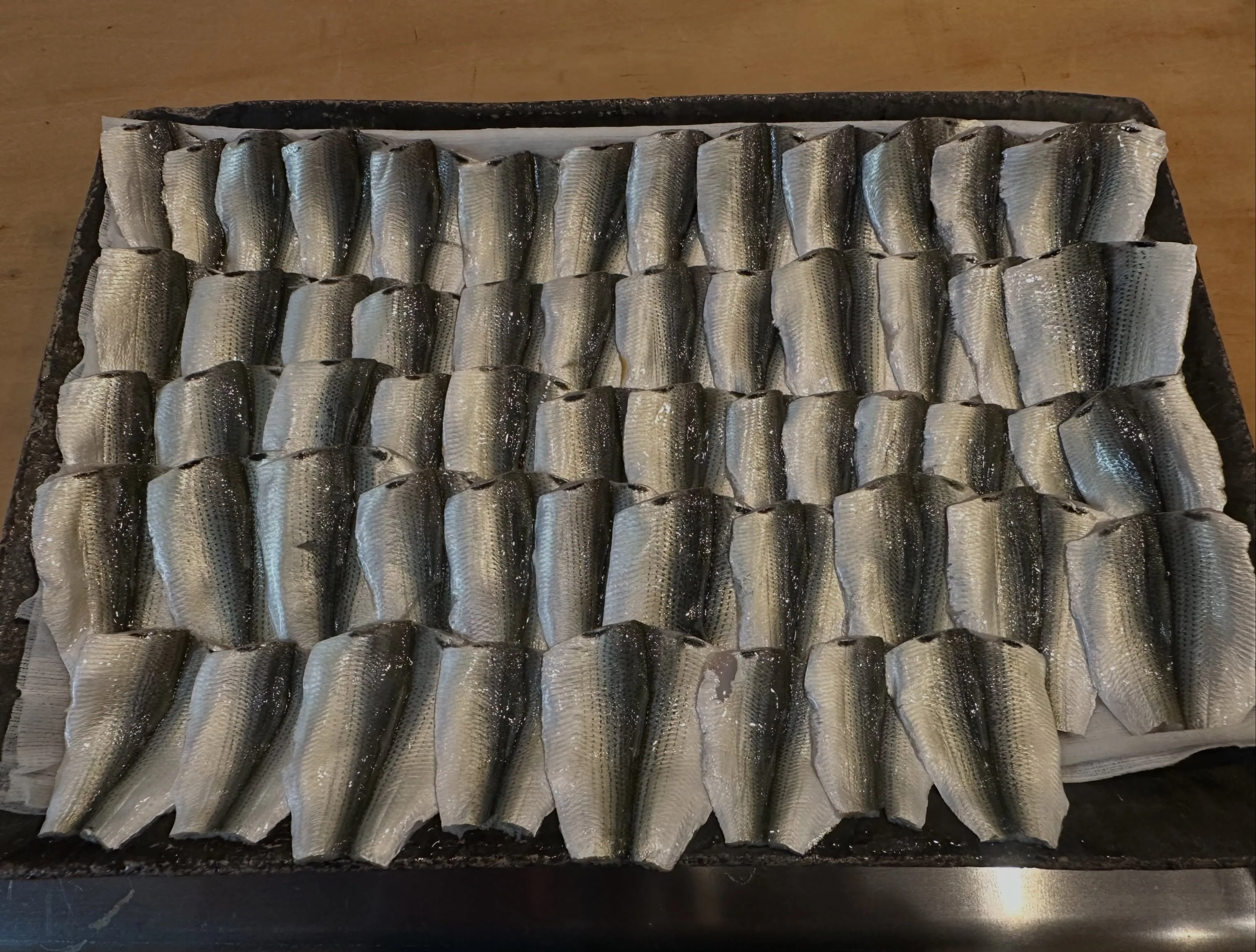 新子の仕込み。